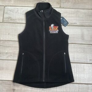 2025 NFL Super Bowl LIX New Orleans Chiefs Eagles Women's Fleece Vest Size XS NW
